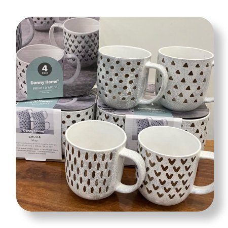 طقم ماجات نسكافيه 4 قطع اشكال مختلفة